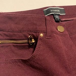 Le Chateau Maroon Pants size 0 (XS to S)